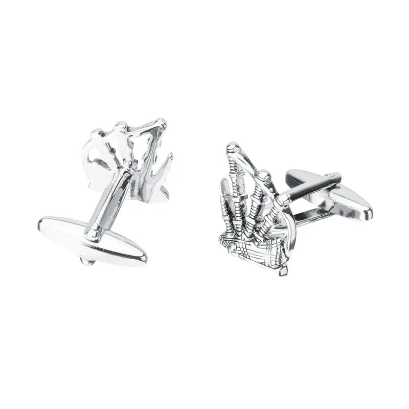 Bagpipe Cufflinks for Scottish Style
