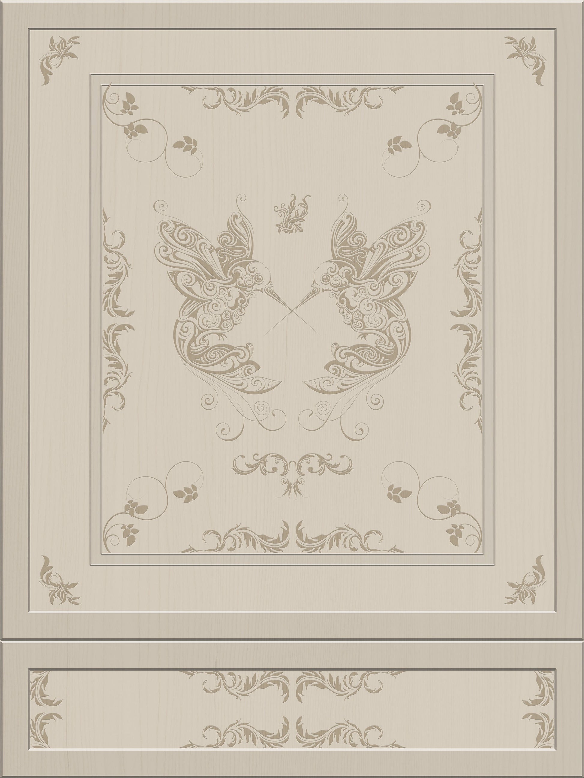 Balfour 3D Wood Panel Wallpaper with Hummingbirds