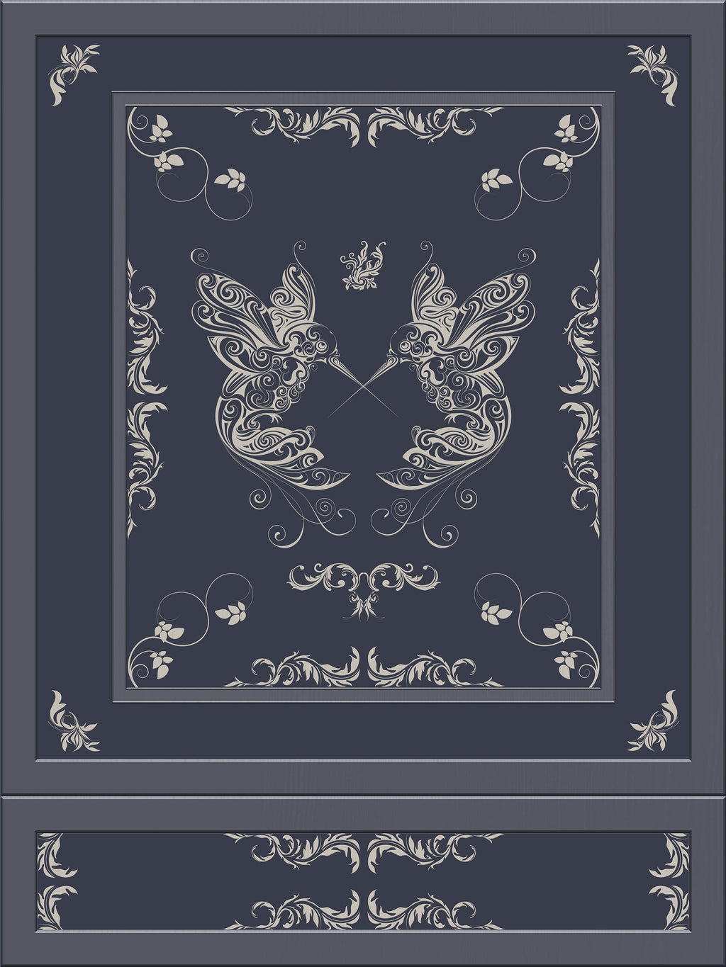 Balfour 3D Wood Panel Wallpaper with Hummingbirds