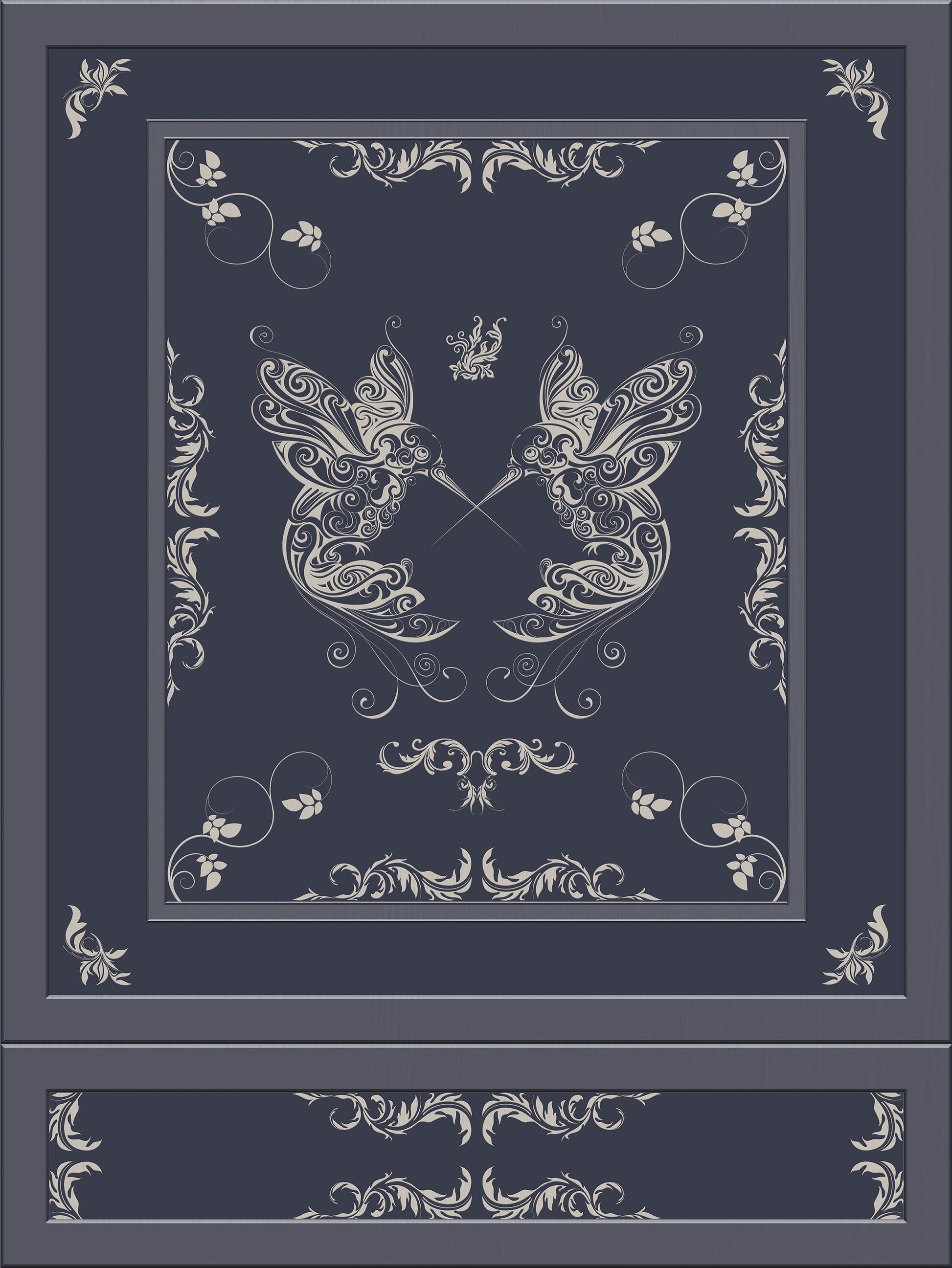 Balfour 3D Wood Panel Wallpaper with Hummingbirds