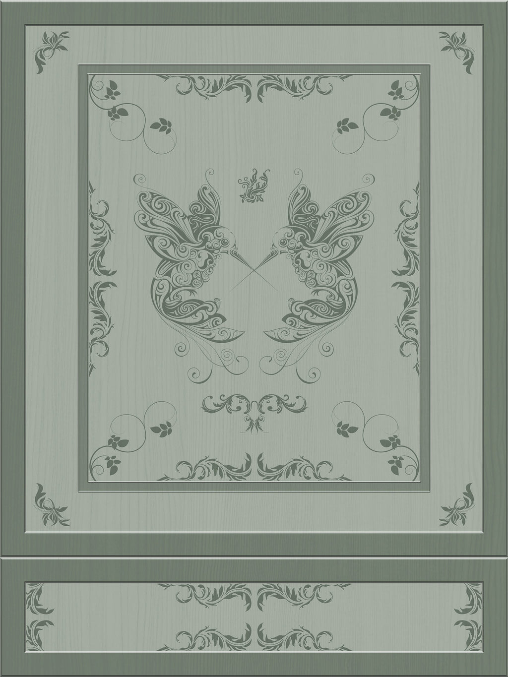 Balfour 3D Wood Panel Wallpaper with Hummingbirds