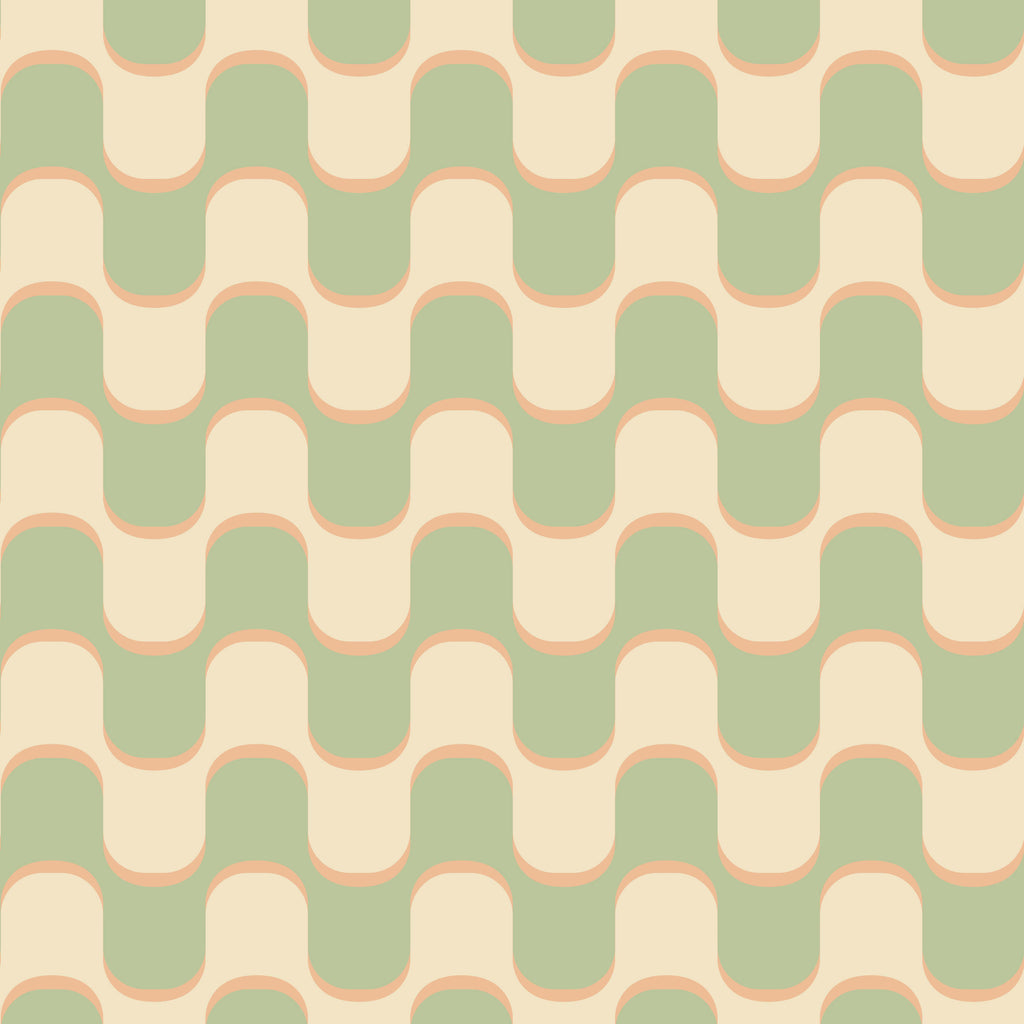 Ballinger 70s Retro Squiggle Wallpaper