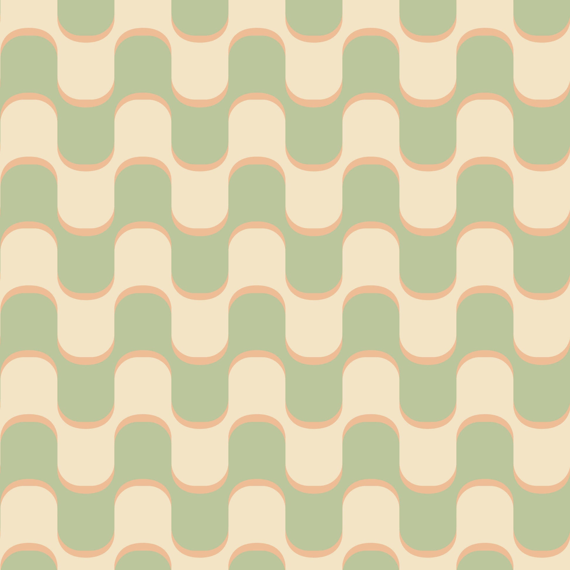Ballinger 70s Retro Squiggle Wallpaper