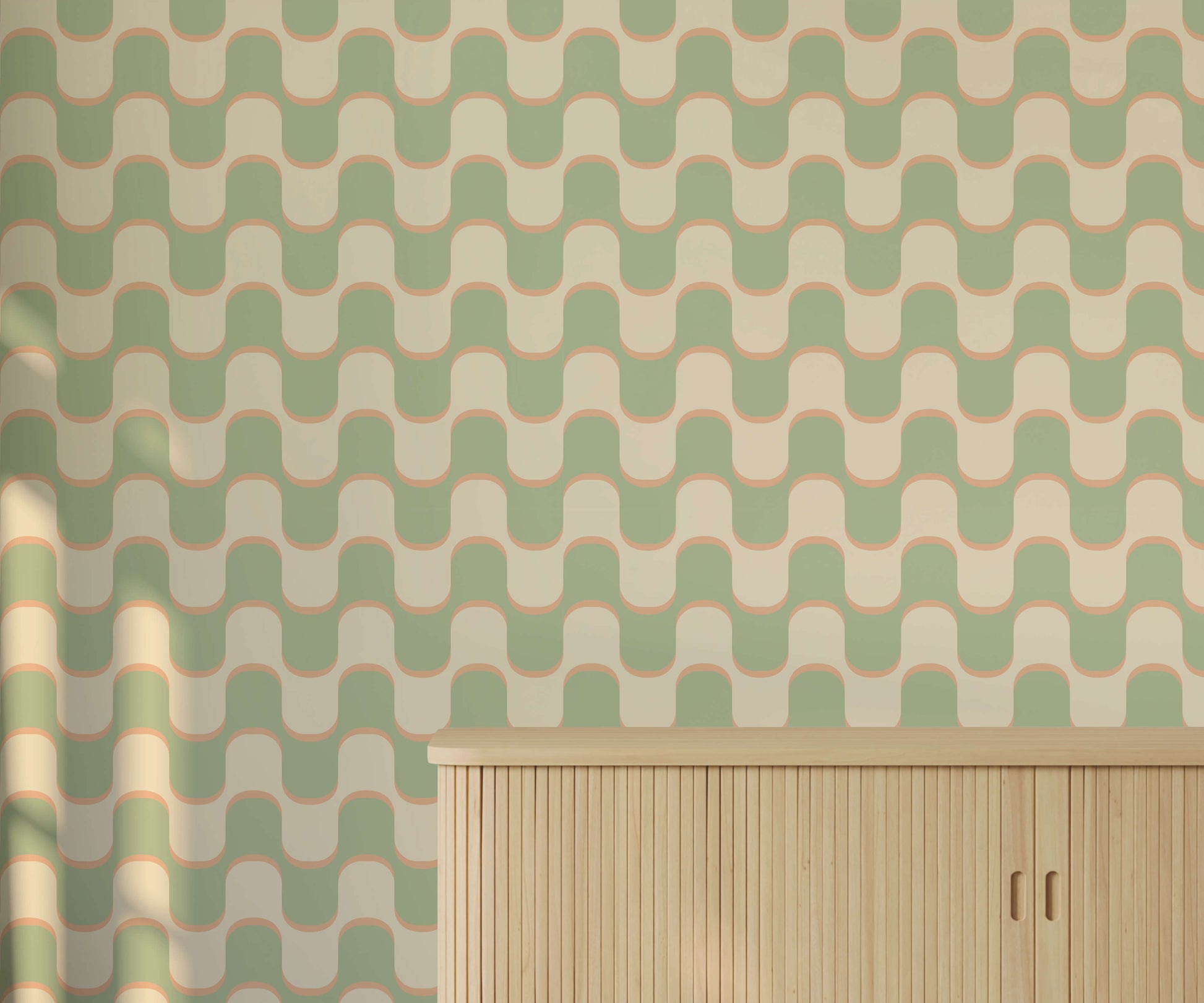 Ballinger 70s Retro Squiggle Wallpaper