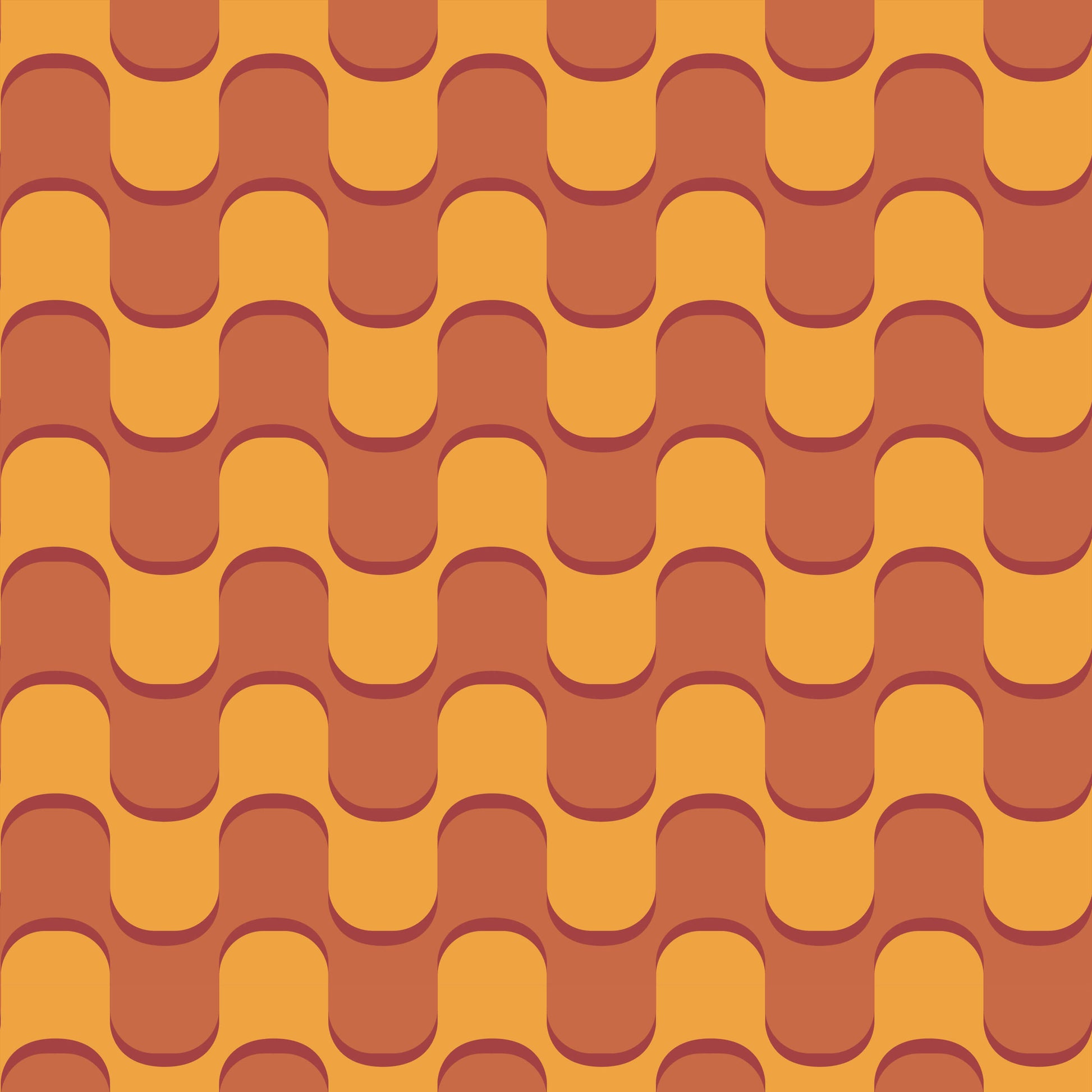 Ballinger 70s Retro Squiggle Wallpaper