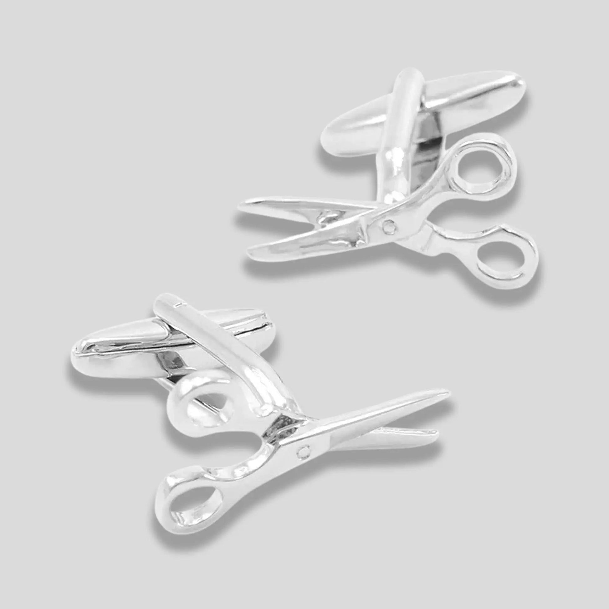 Scissors Cufflinks in Stainless Steel