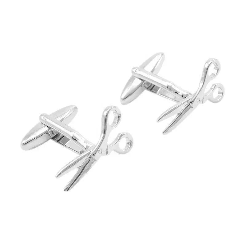 Scissors Cufflinks in Stainless Steel