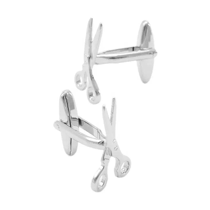 Scissors Cufflinks in Stainless Steel