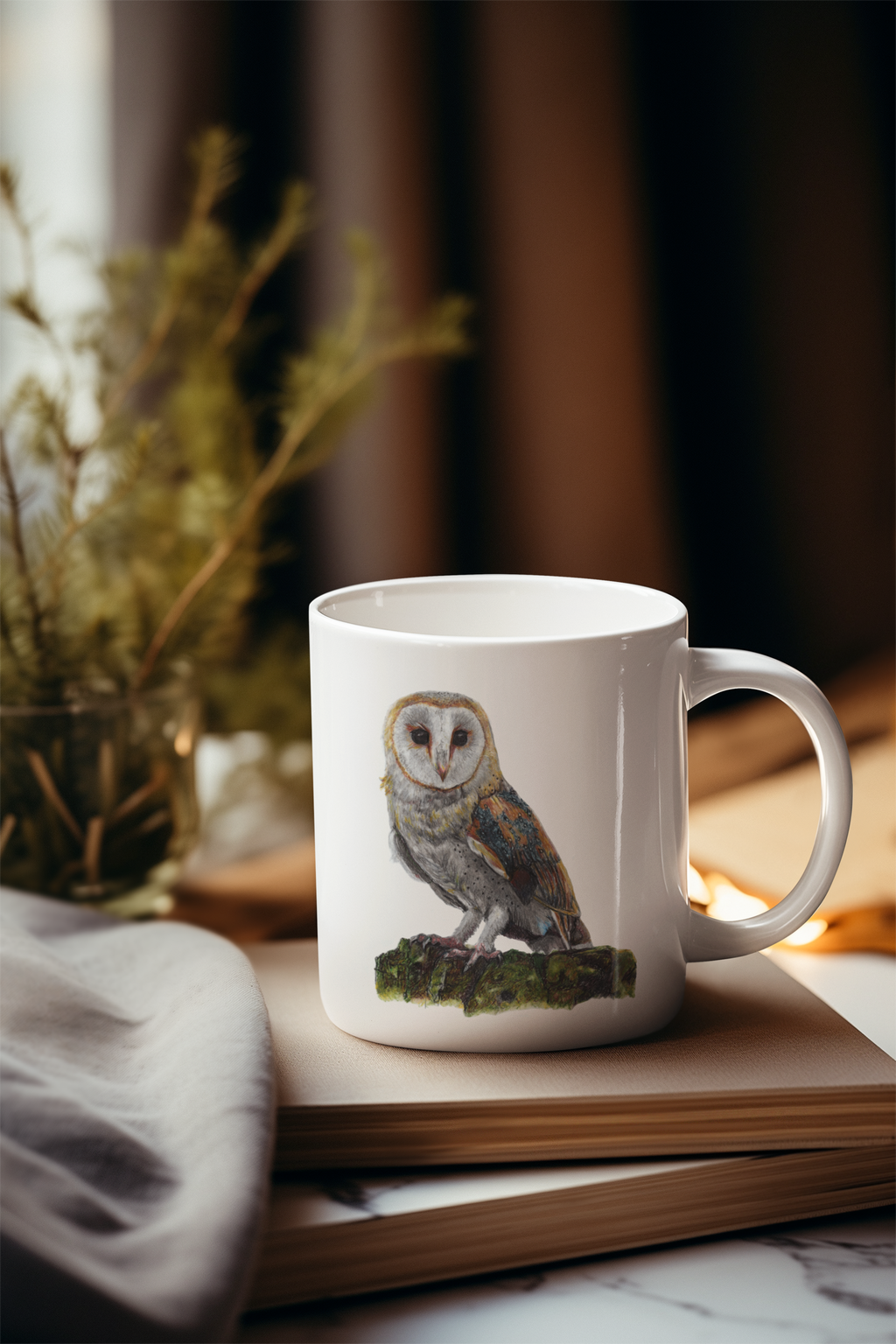 Barn Owl Ceramic Coffee Mug 11oz