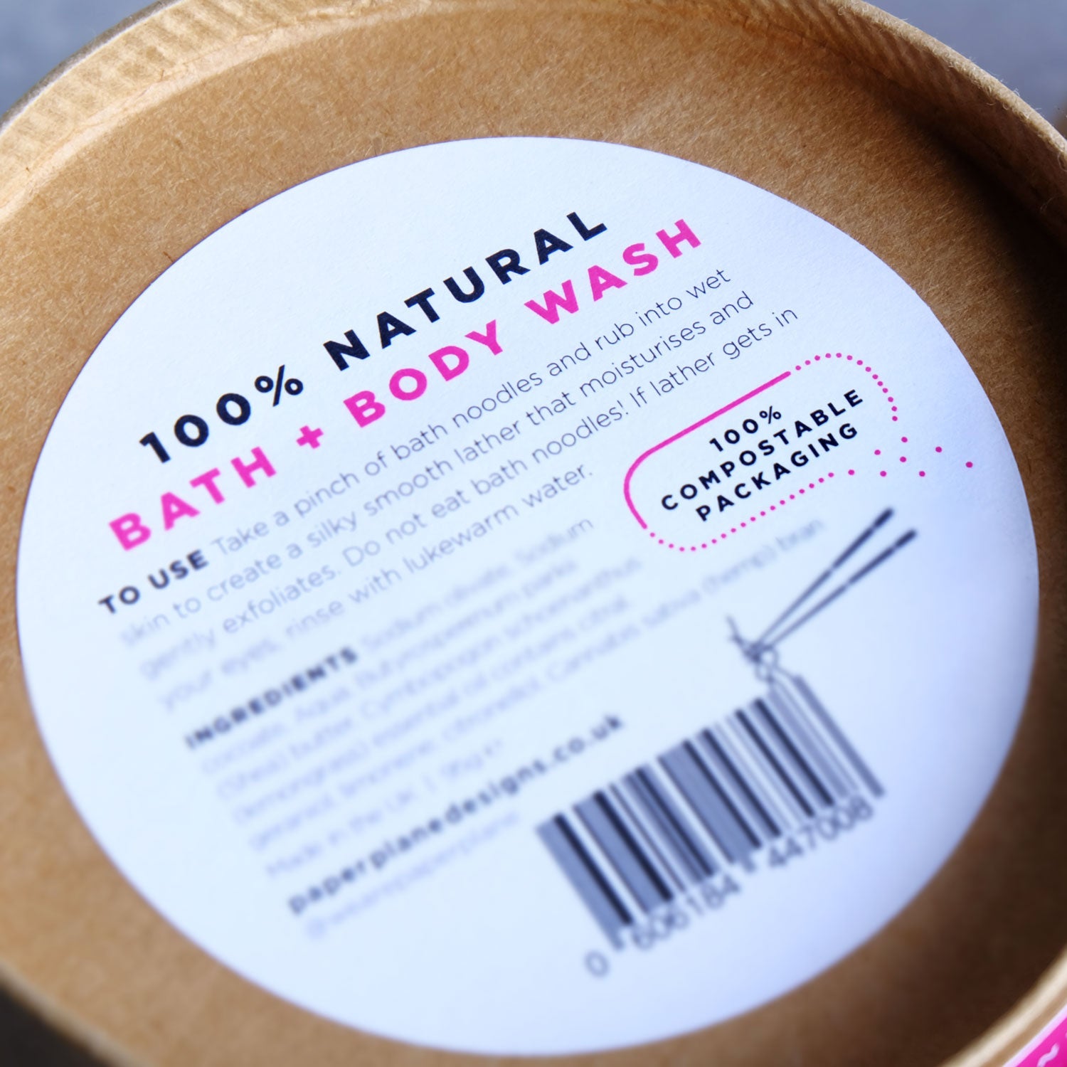 Bath Noodles Natural Vegan Body Wash