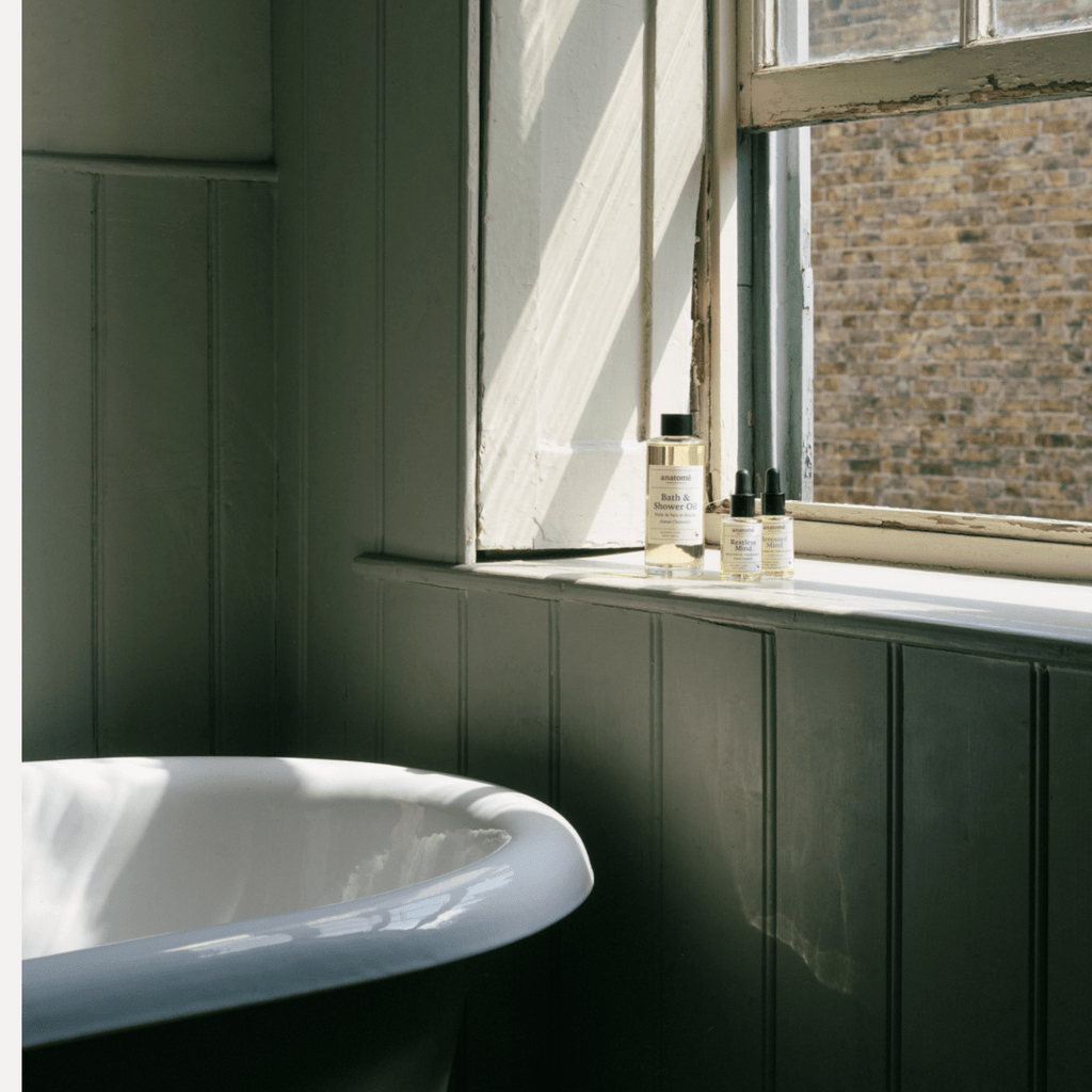 Calming Bath and Shower Oil with Roman Chamomile for Sleep and Stress Relief