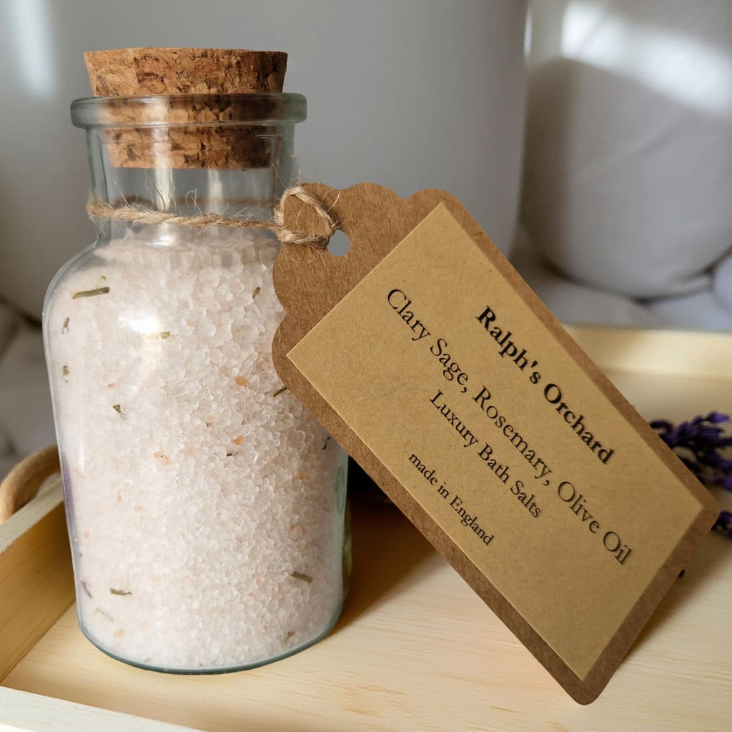 Vegan Bath Salts with Rosemary and Sage