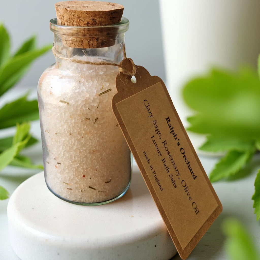 Vegan Bath Salts with Rosemary and Sage