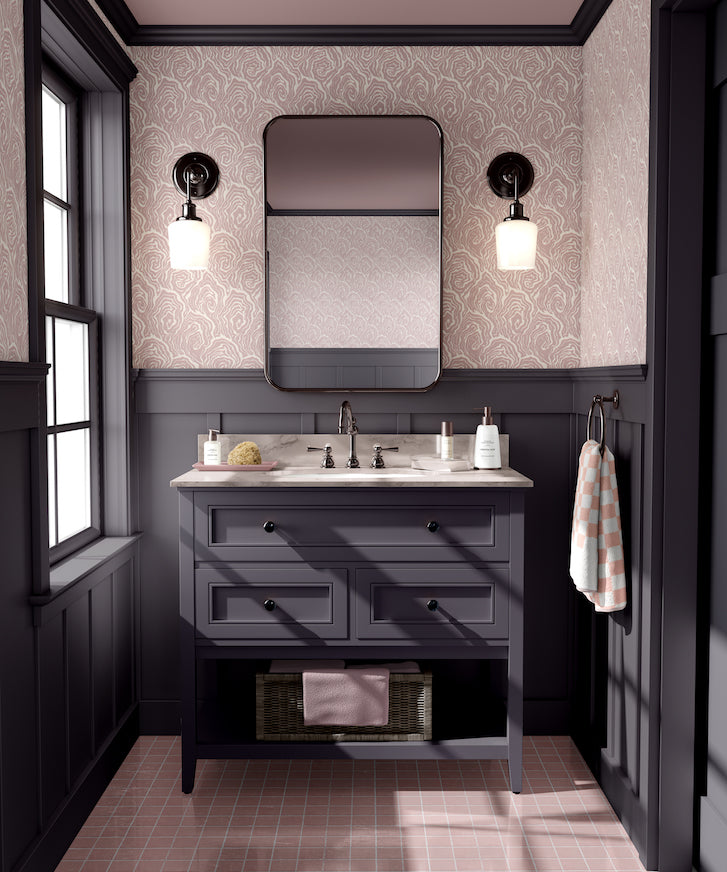 Oysters in Venus Pink Wallpaper