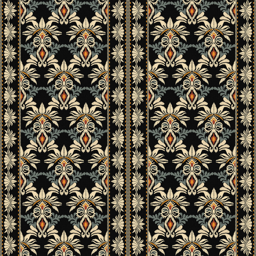 Ottoman Wallpaper with Ornate Floral Patterns