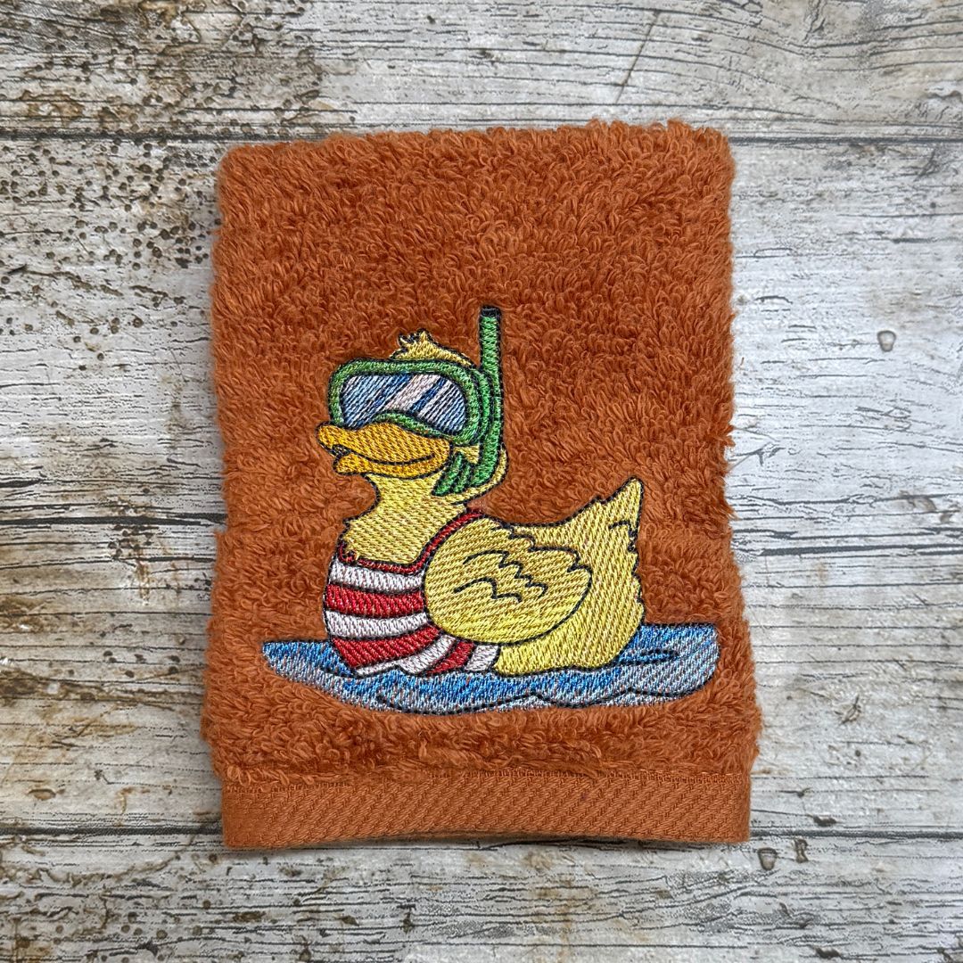 Beach Duck Snorkel Face Cloth