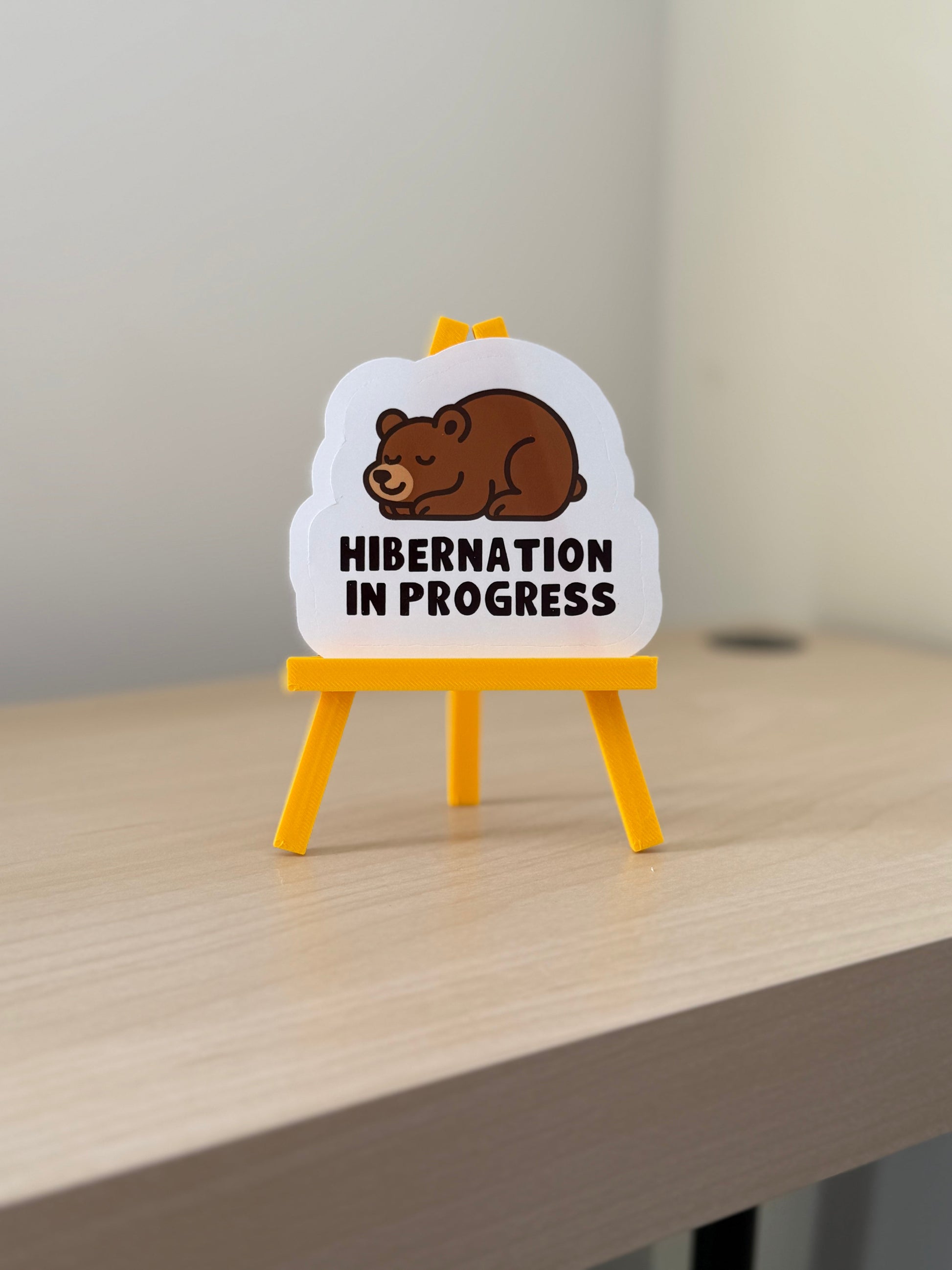 Hibernation in Progress Sticker