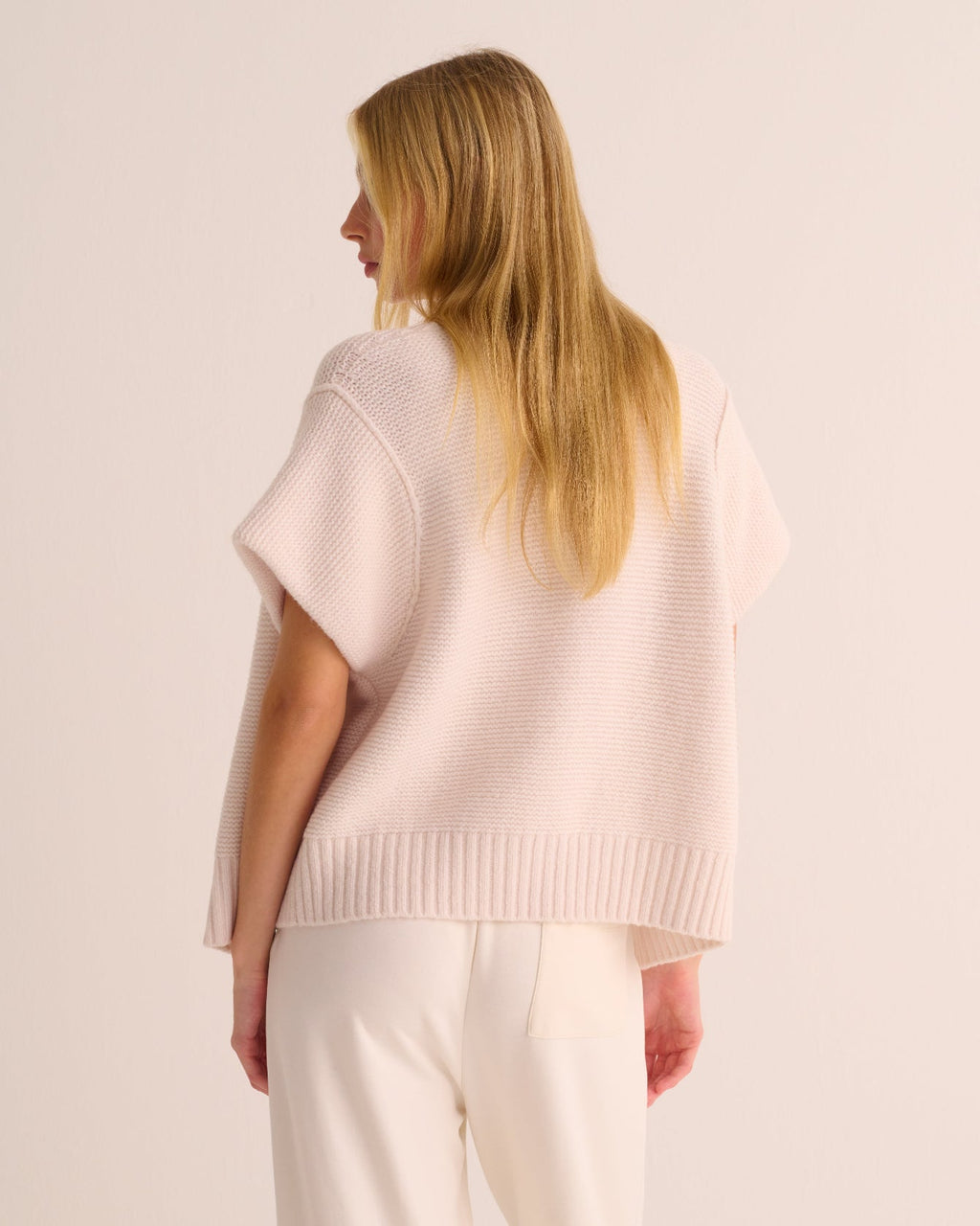 Ivory Alpaca Short Sleeve Shrug