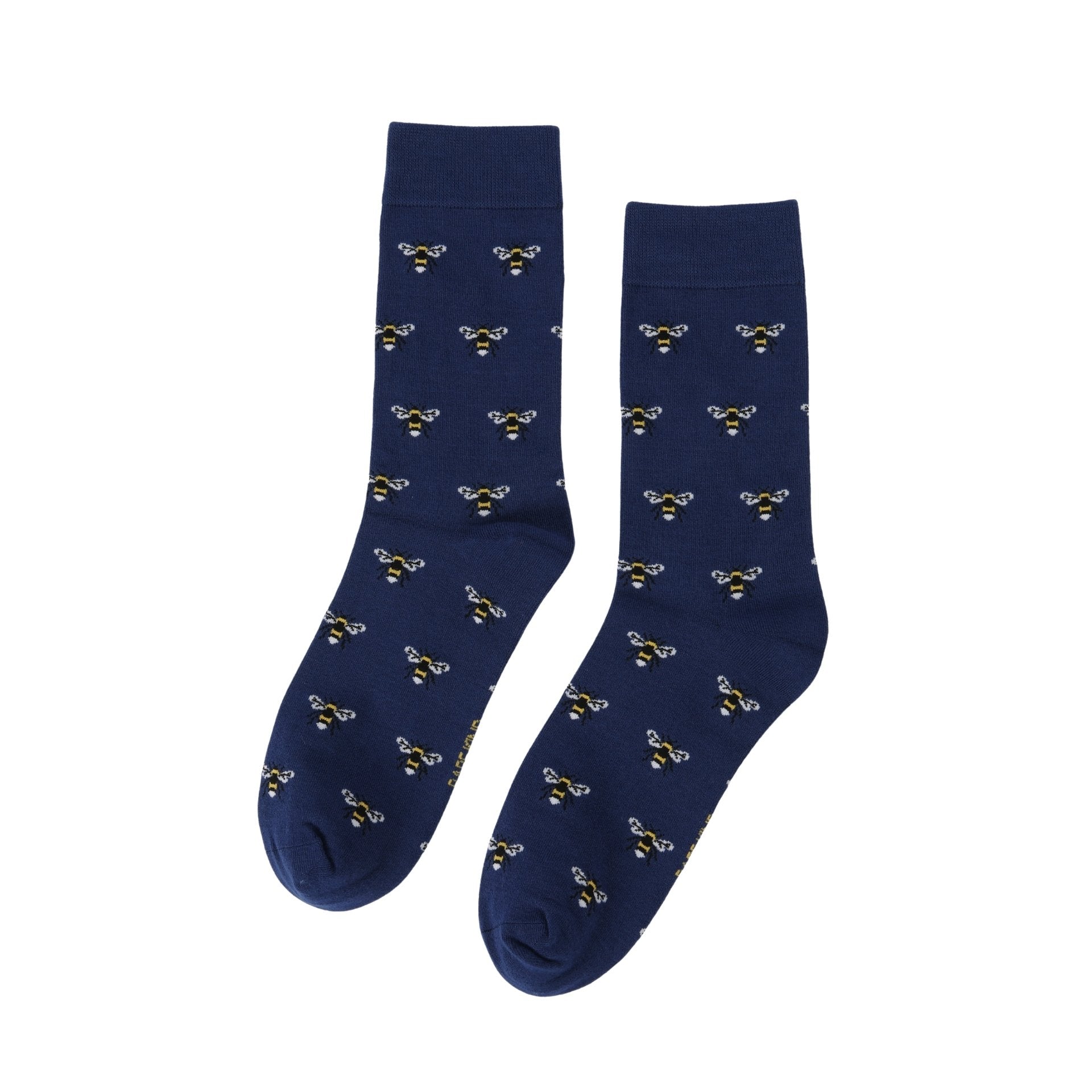 Save the Bee Small Motif Bamboo Socks in Navy