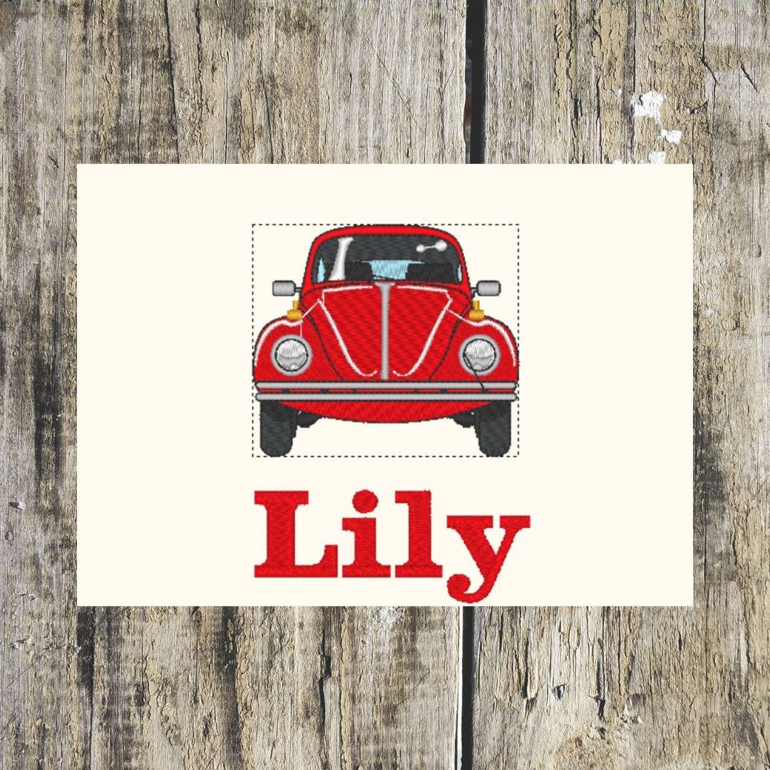 Beetle Car Personalised Towels