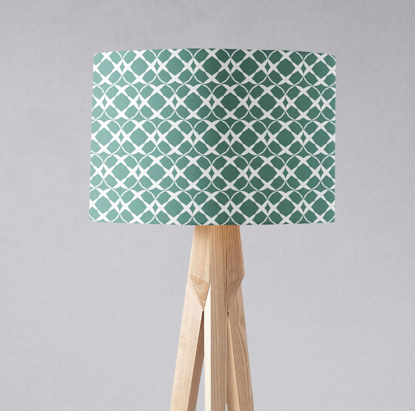Green Geometric Lampshade for Ceiling or Table