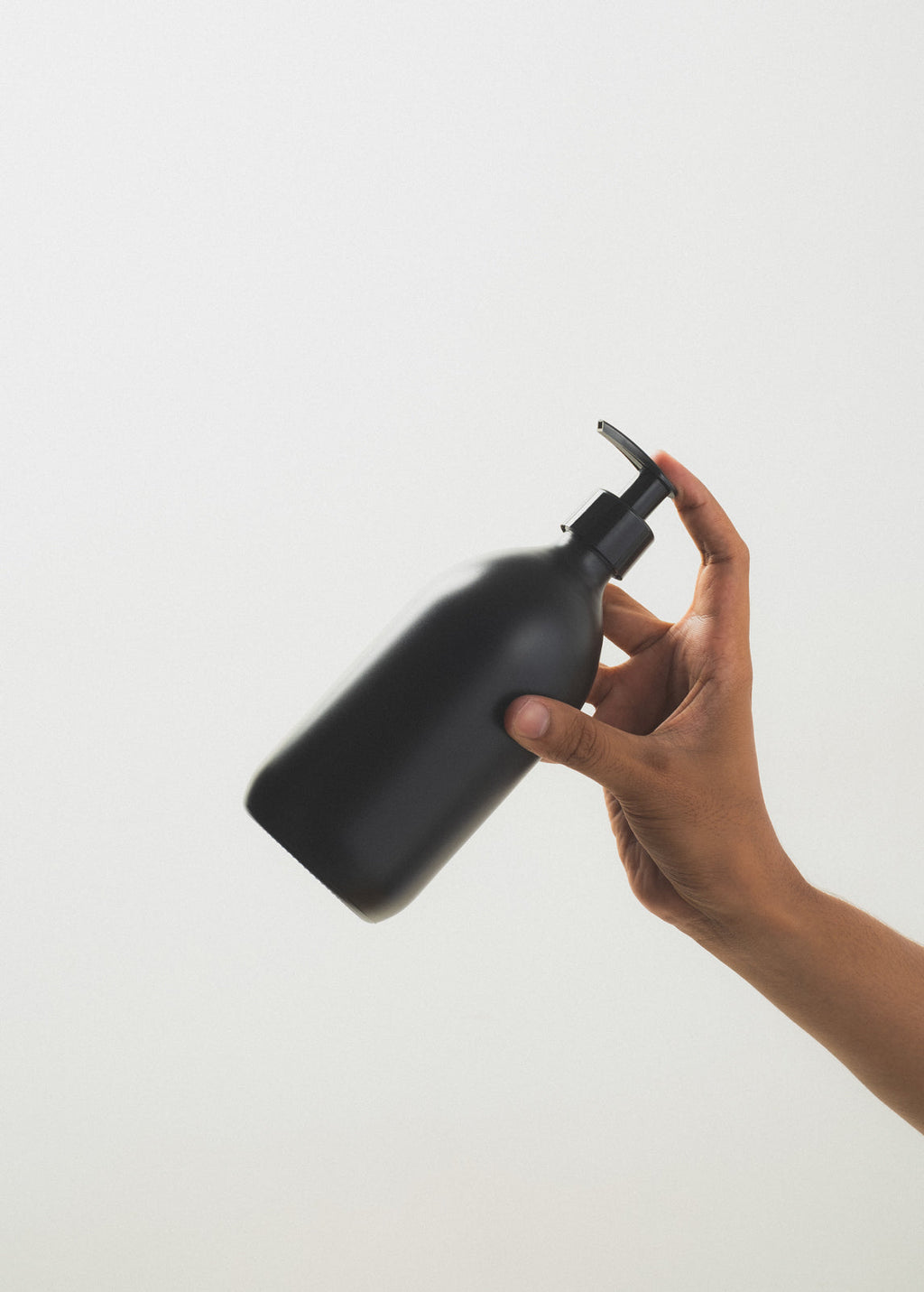 Black Glass Pump Bottle