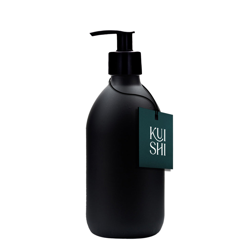 Black Glass Pump Bottle