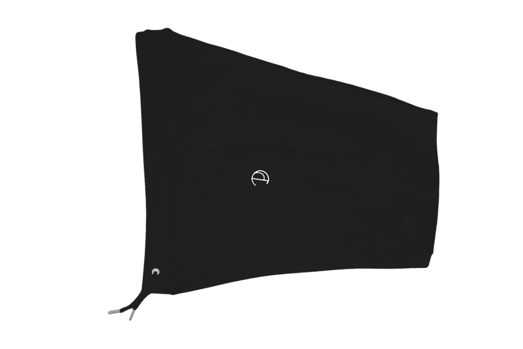 Printed P Shorts in Black