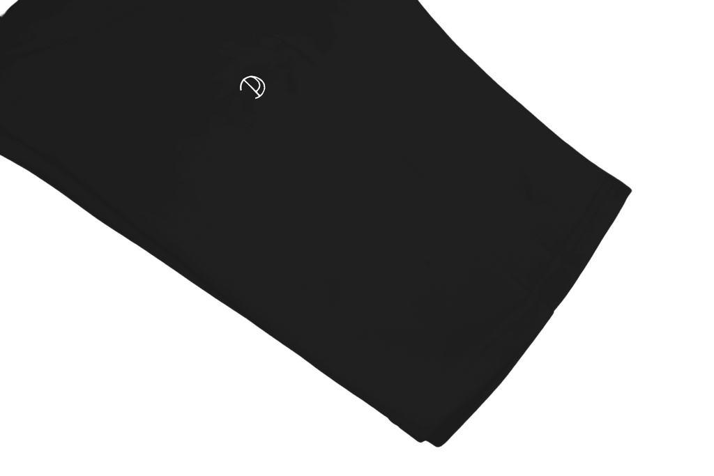 Printed P Shorts in Black