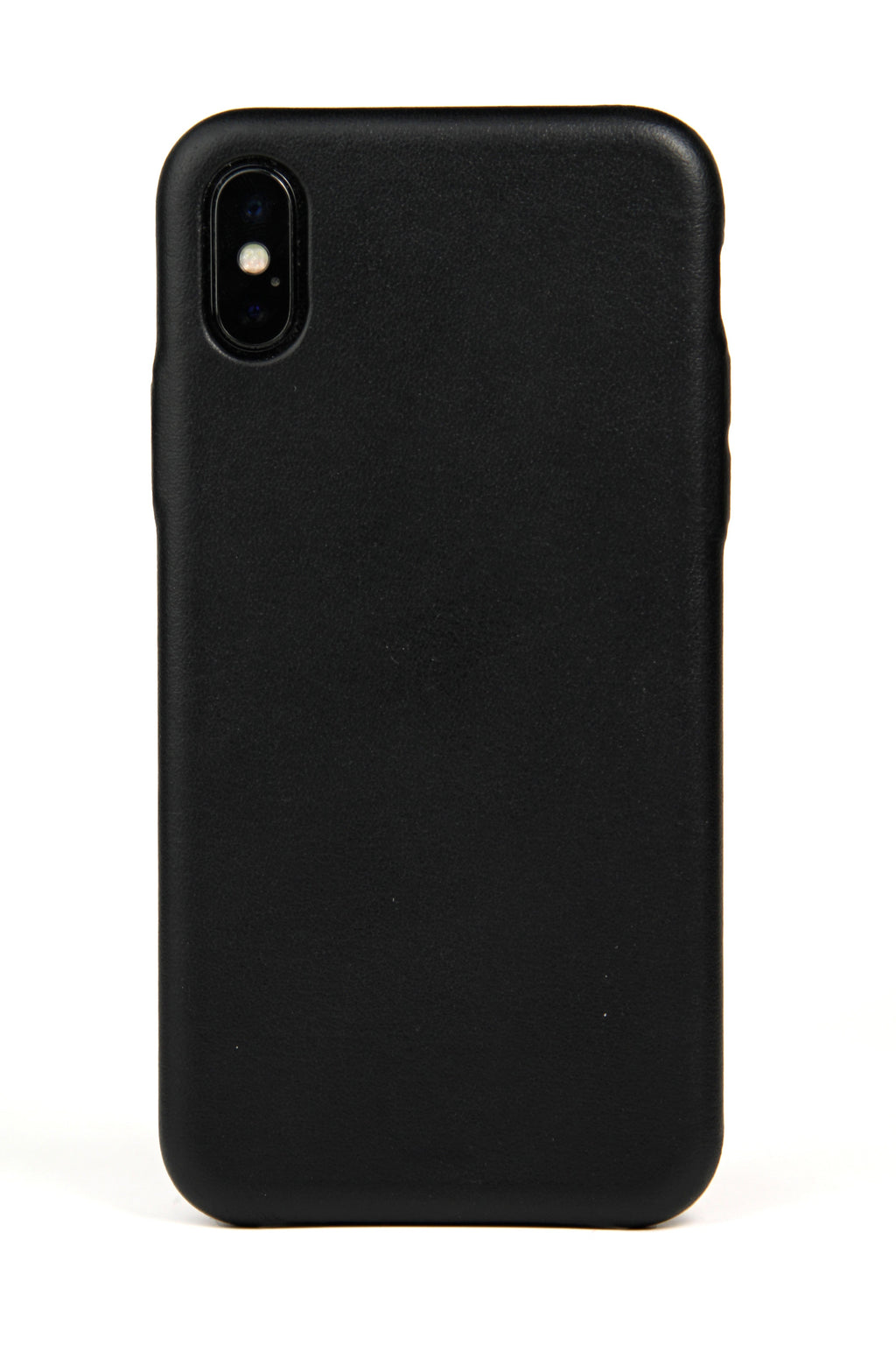 Black Leather iPhone X Case