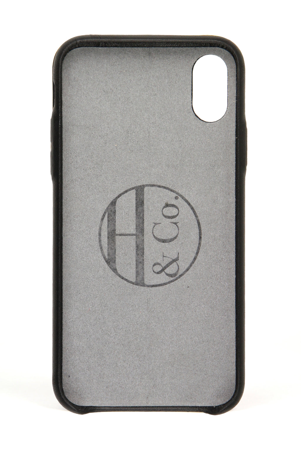 Black Leather iPhone X Case