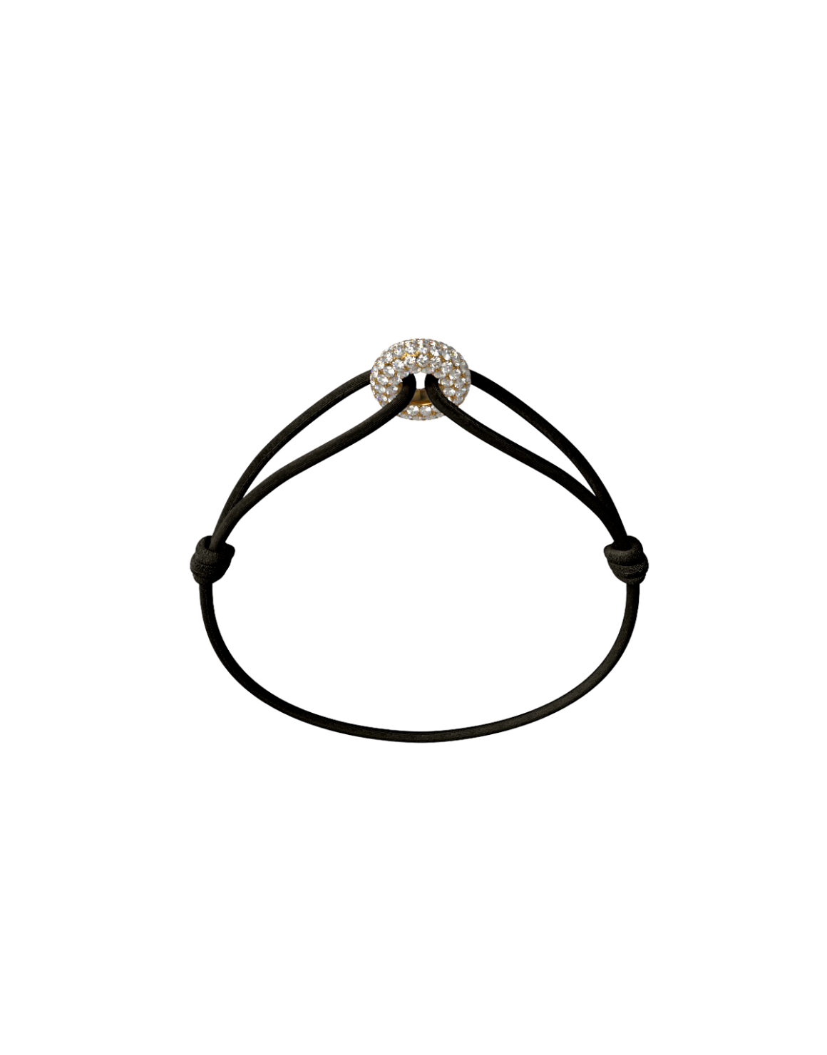 Mini Golden Soho Pave Cord Bracelet