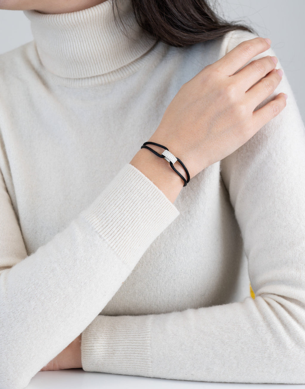 Regent Cord Bracelet in Sterling Silver