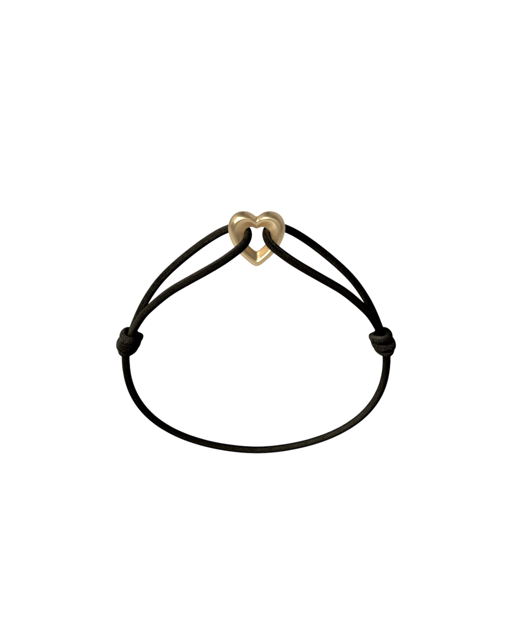 Golden Heart Cord Bracelet