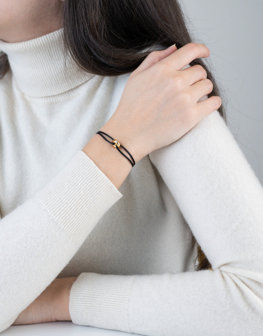 Mini Golden Soho Diamond Cord Bracelet