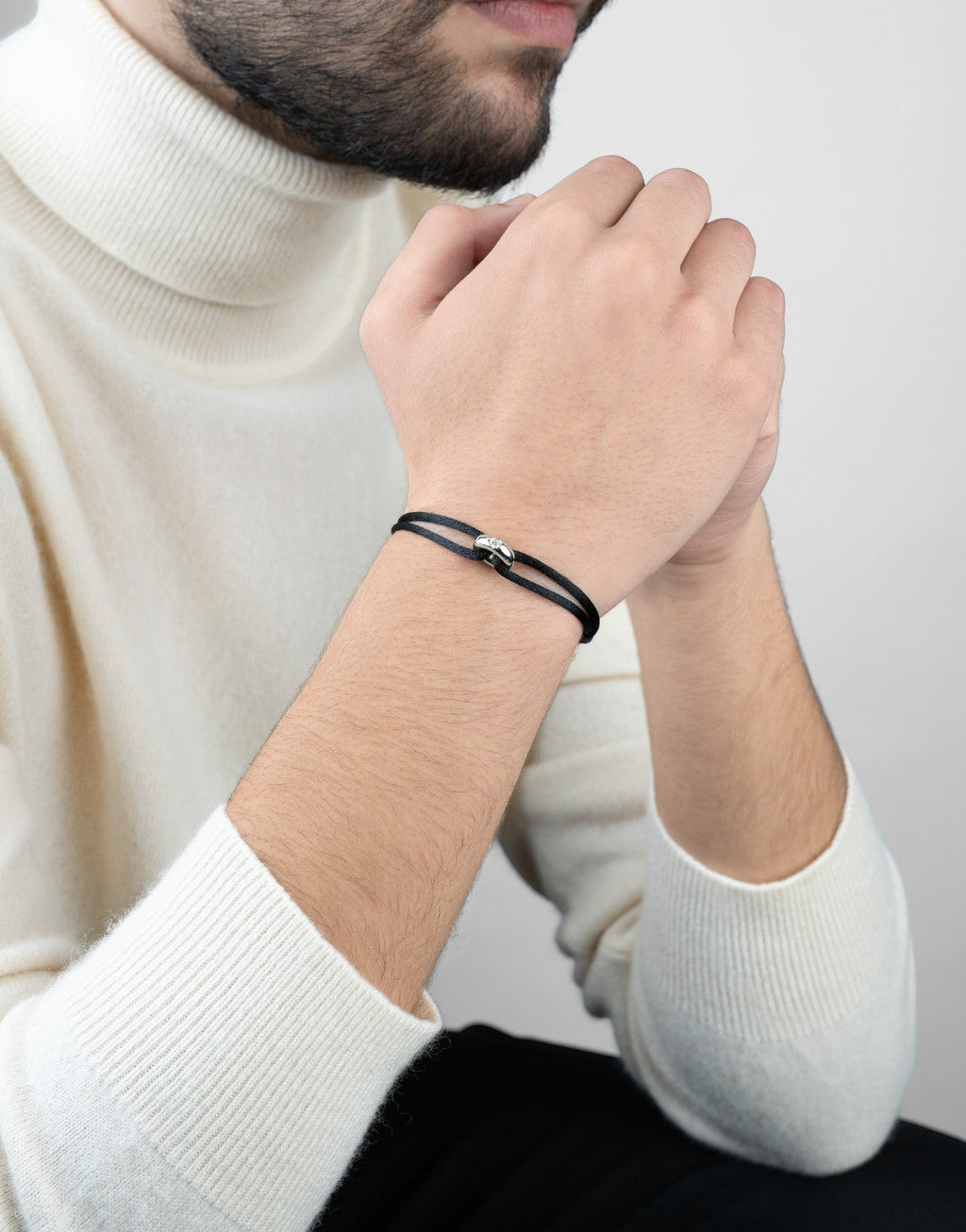 Silver Soho Diamond Cord Bracelet