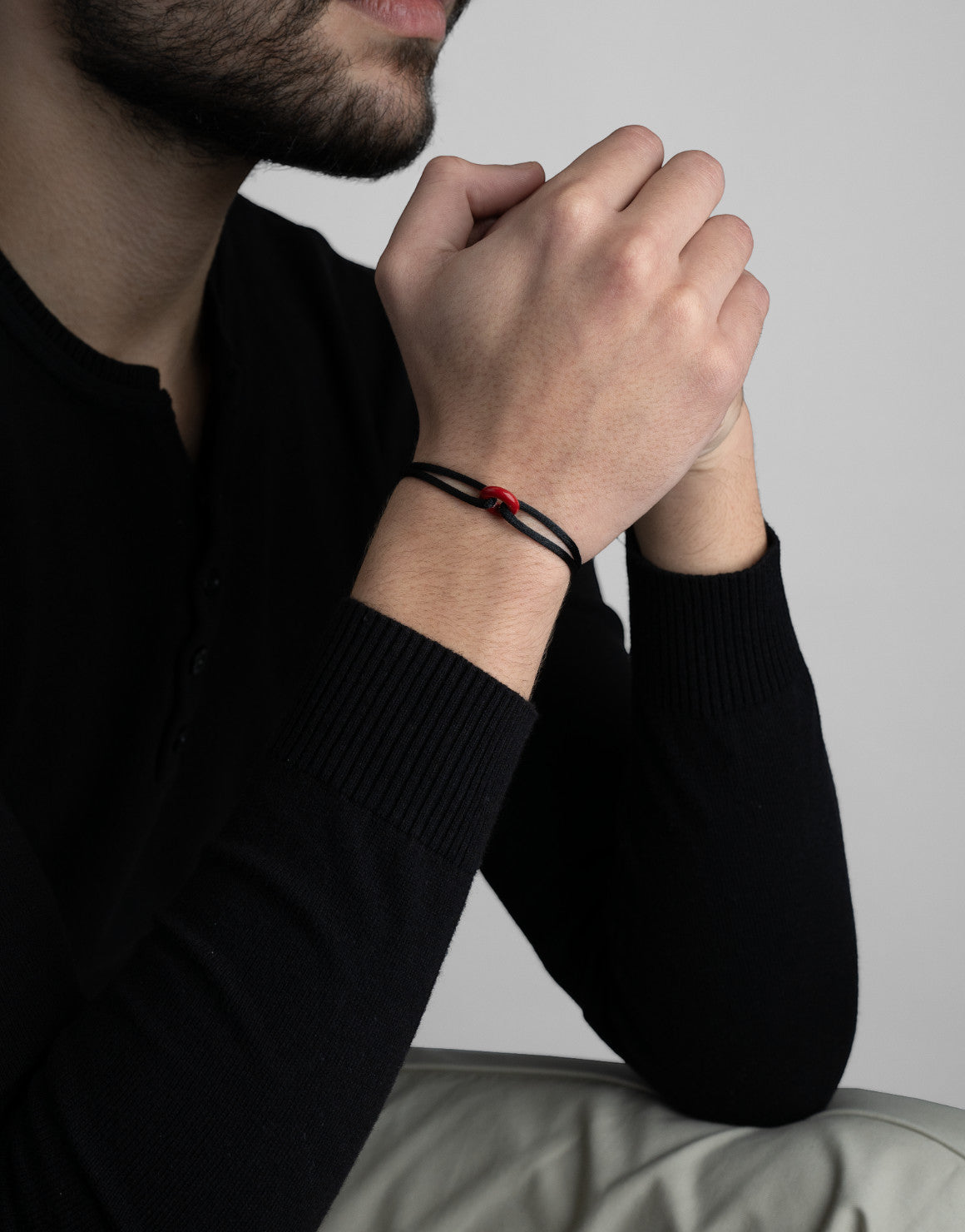 Coral Soho Cord Bracelet