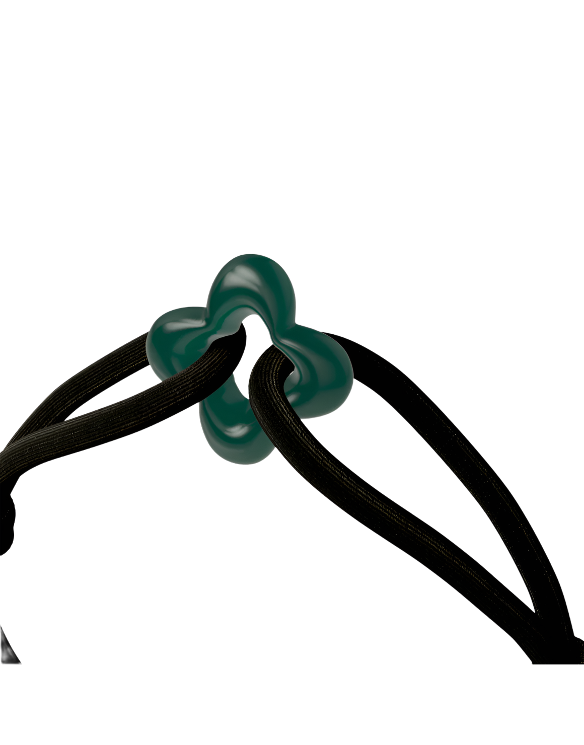 Green Clover Cord Bracelet