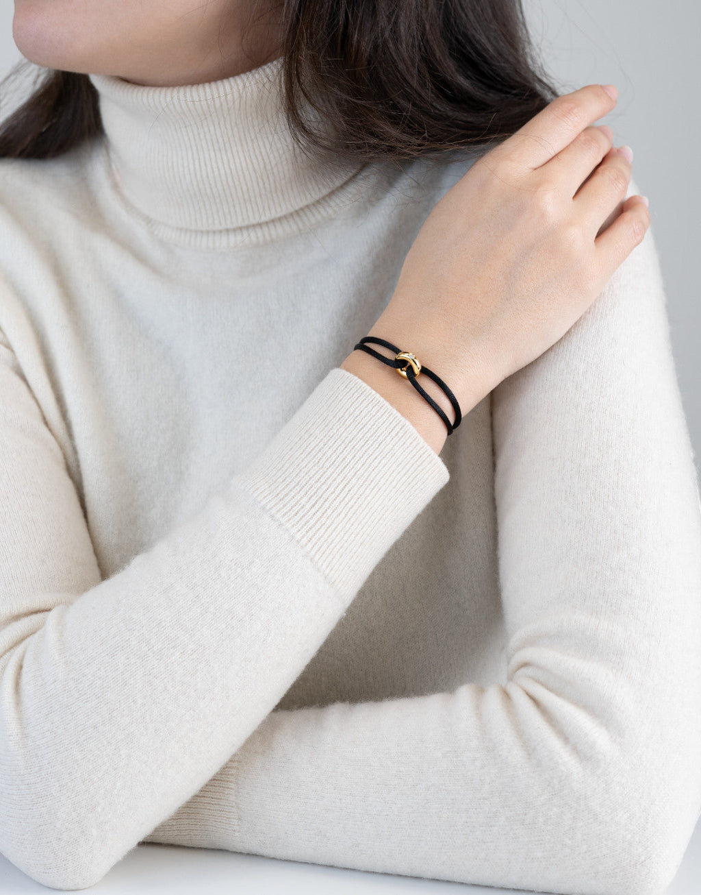 Golden Diamond Cord Bracelet