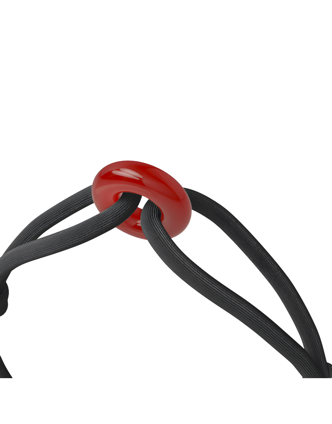 Red Soho Cord Bracelet with Carnelian