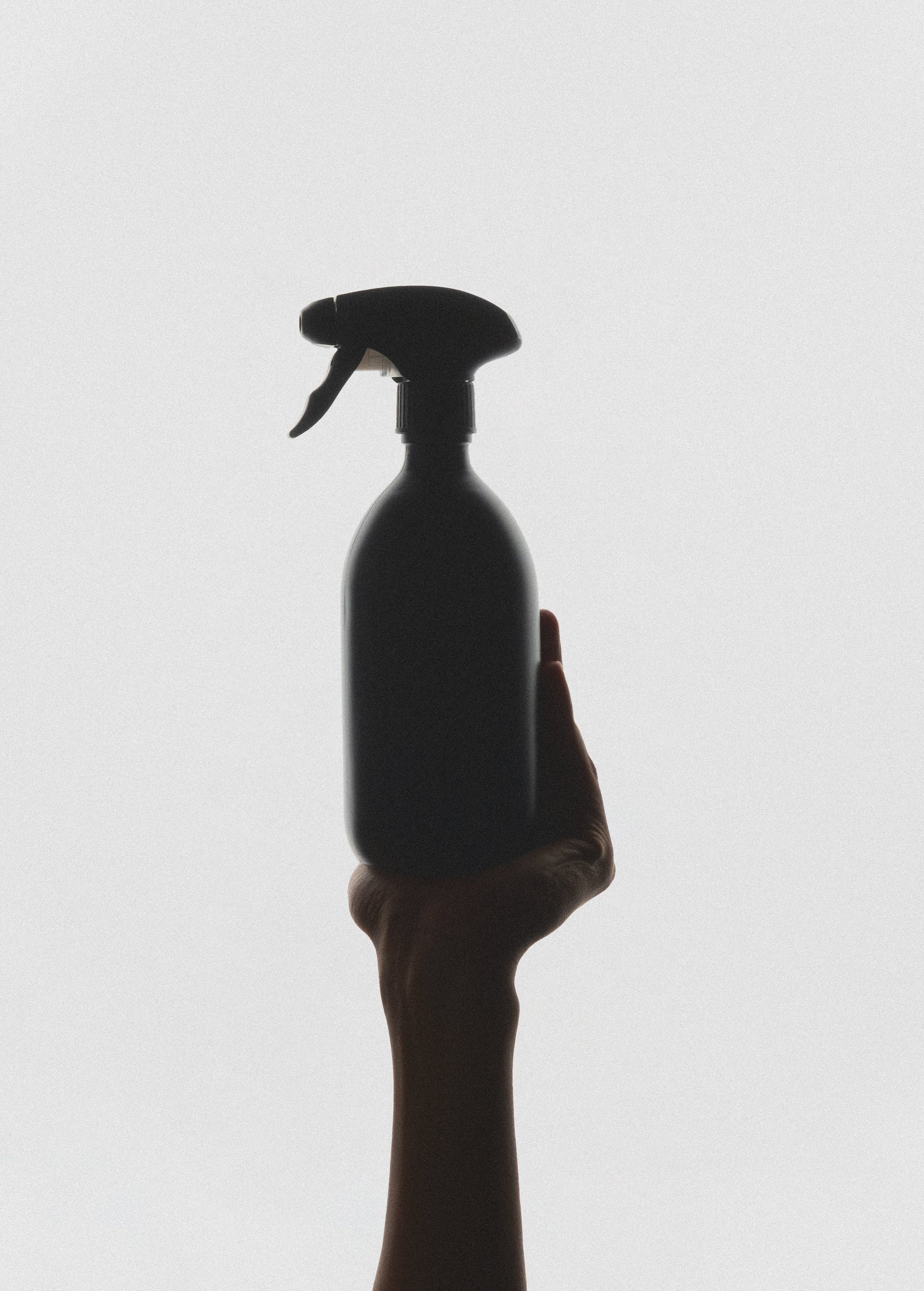 Black Spray Bottle with Matte Finish