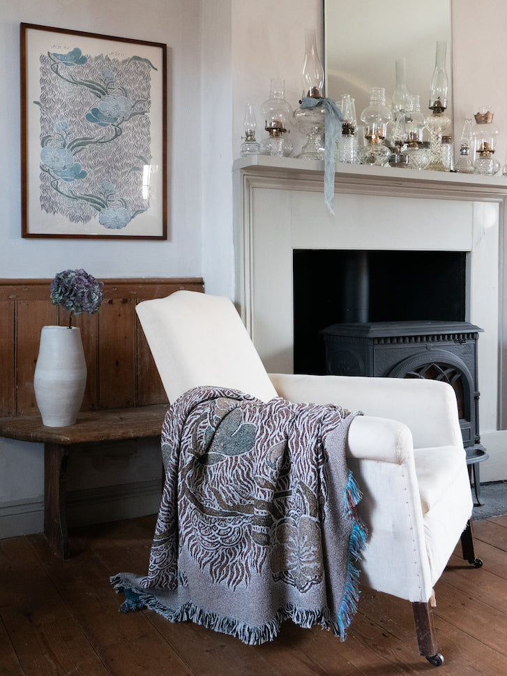 Nouveau Blossom Woven Blanket Pre Order