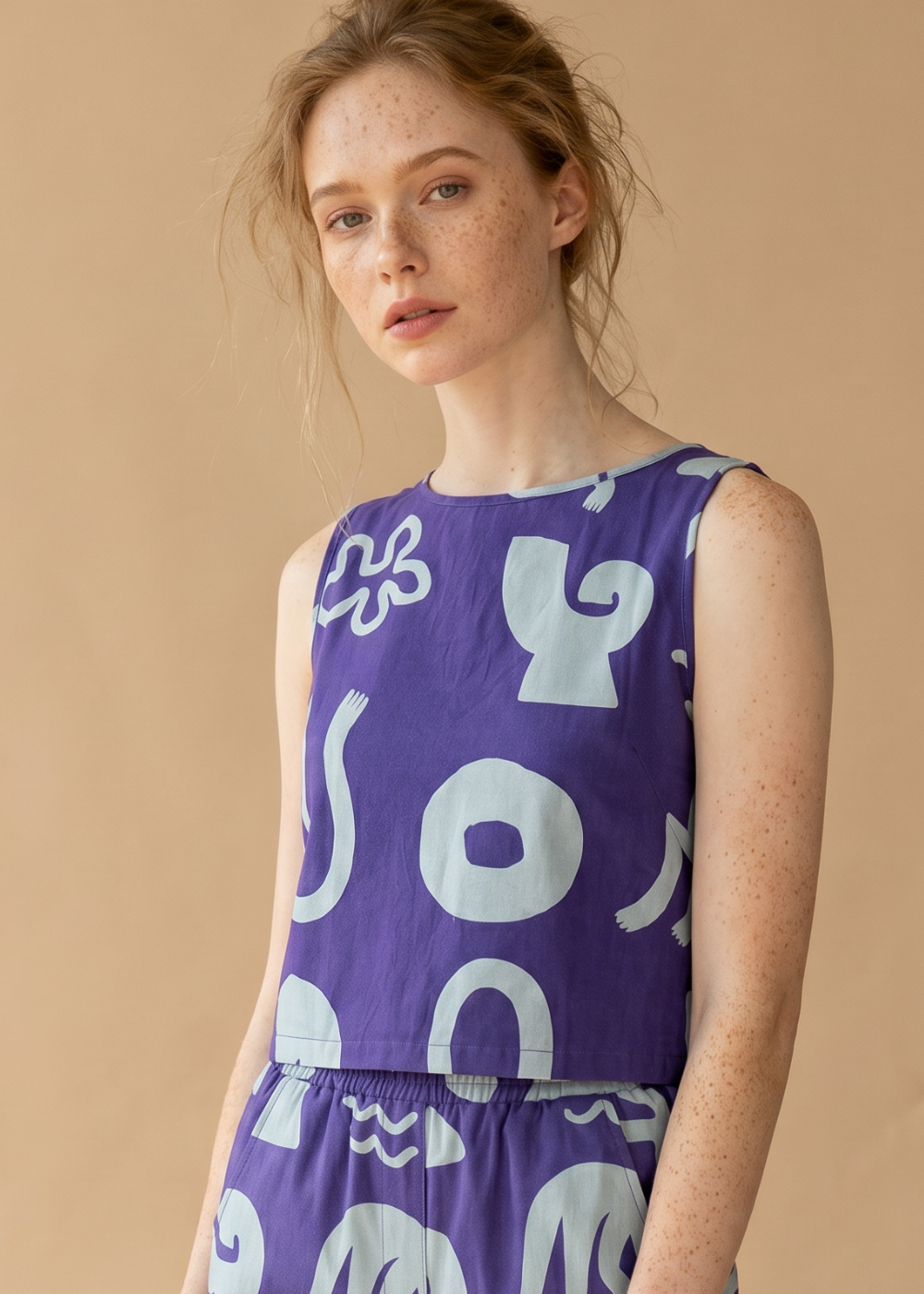 Organic Cotton Linen Reversible Tank Top