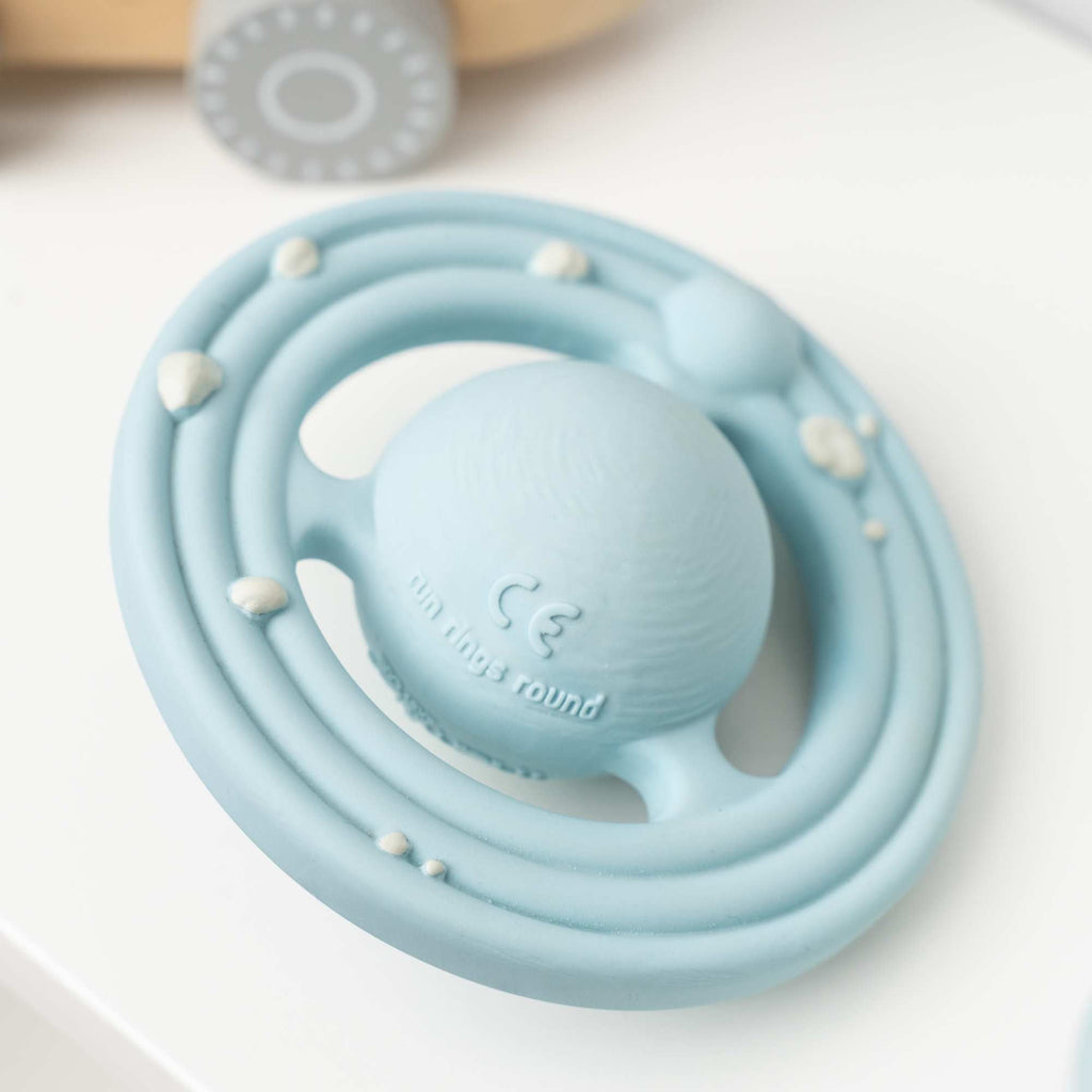 Natural Rubber Space Planet Teether and Bath Toy