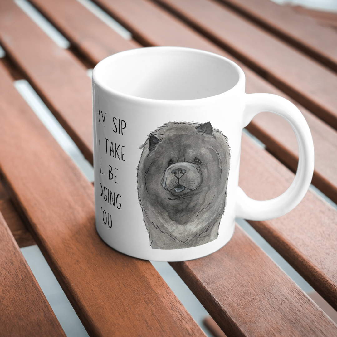 Blue Chow Chow Coffee Mug for Dog Lovers