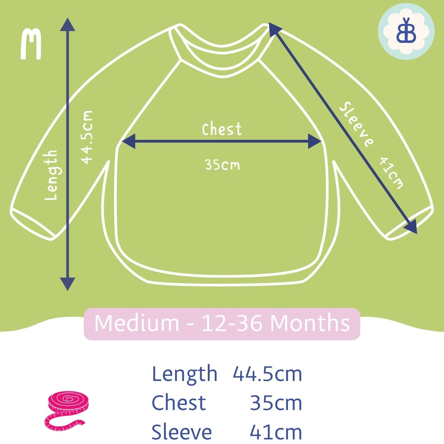 Long Sleeved Baby Bib - Rainbow print