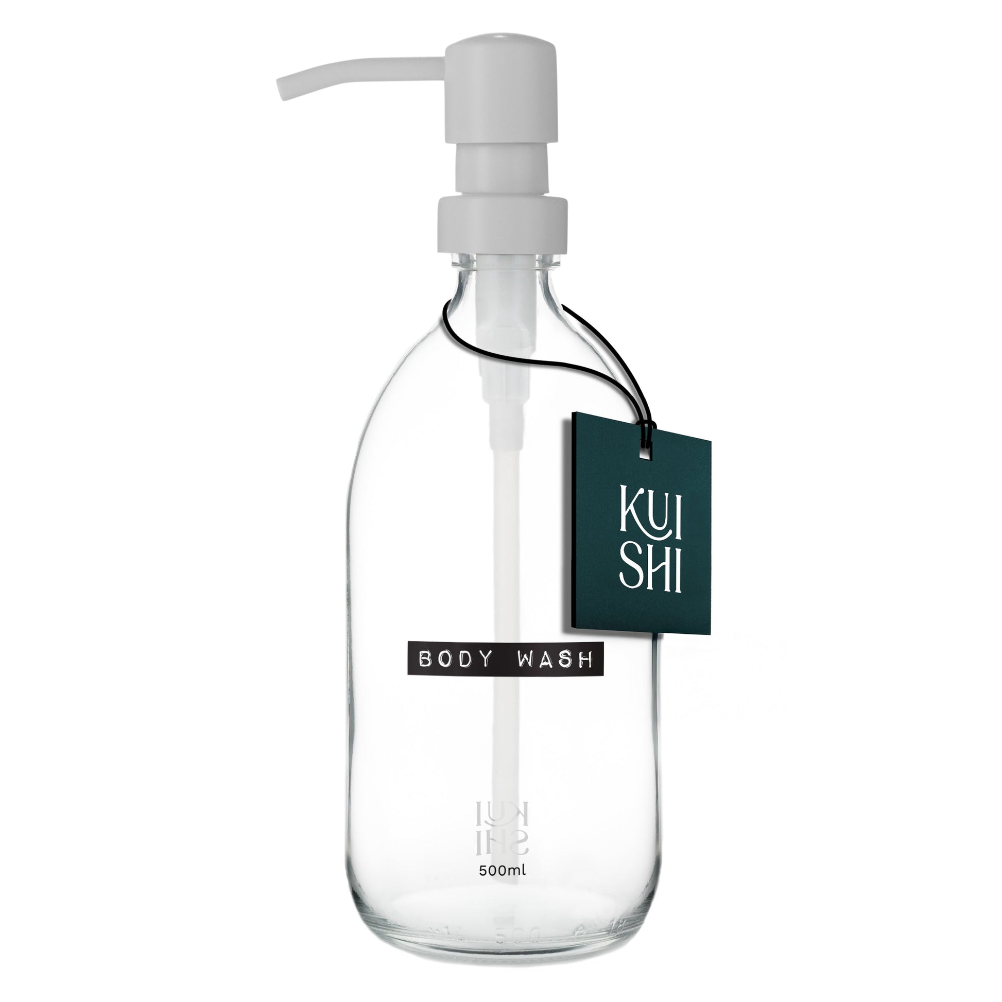 Vintage Clear Glass Dispenser Bottle 500ml