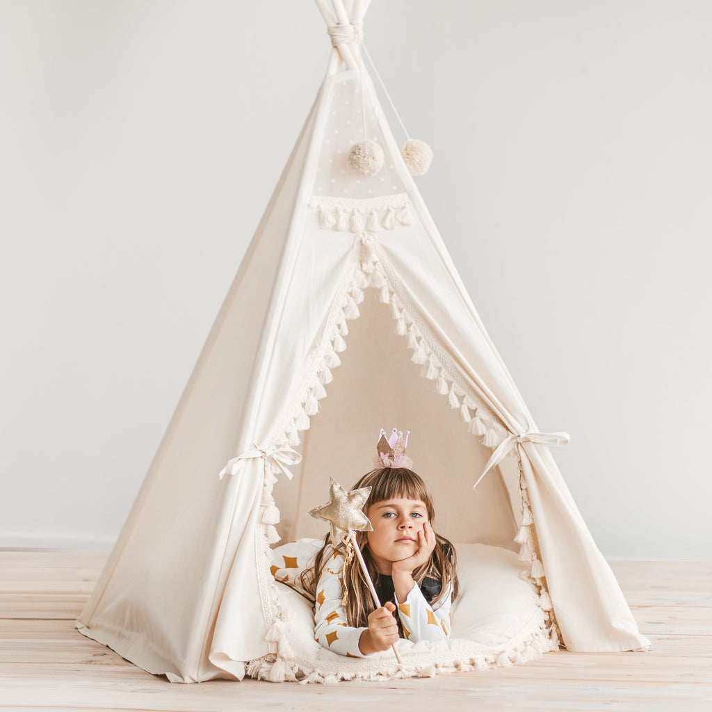 Boho Kids Teepee with Tassels