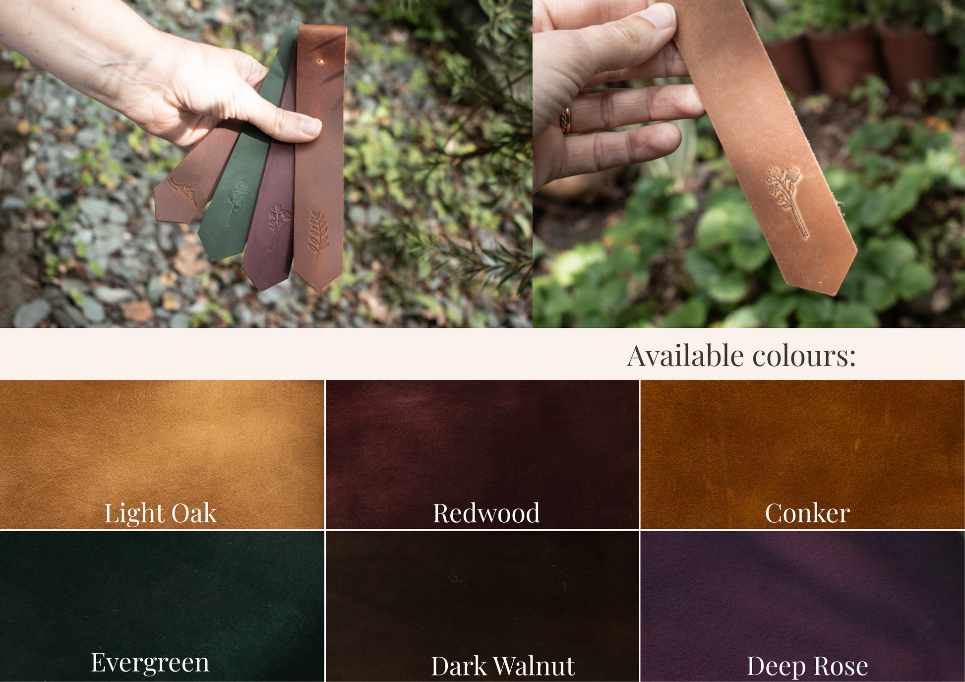 Handcrafted Leather Bookmarks