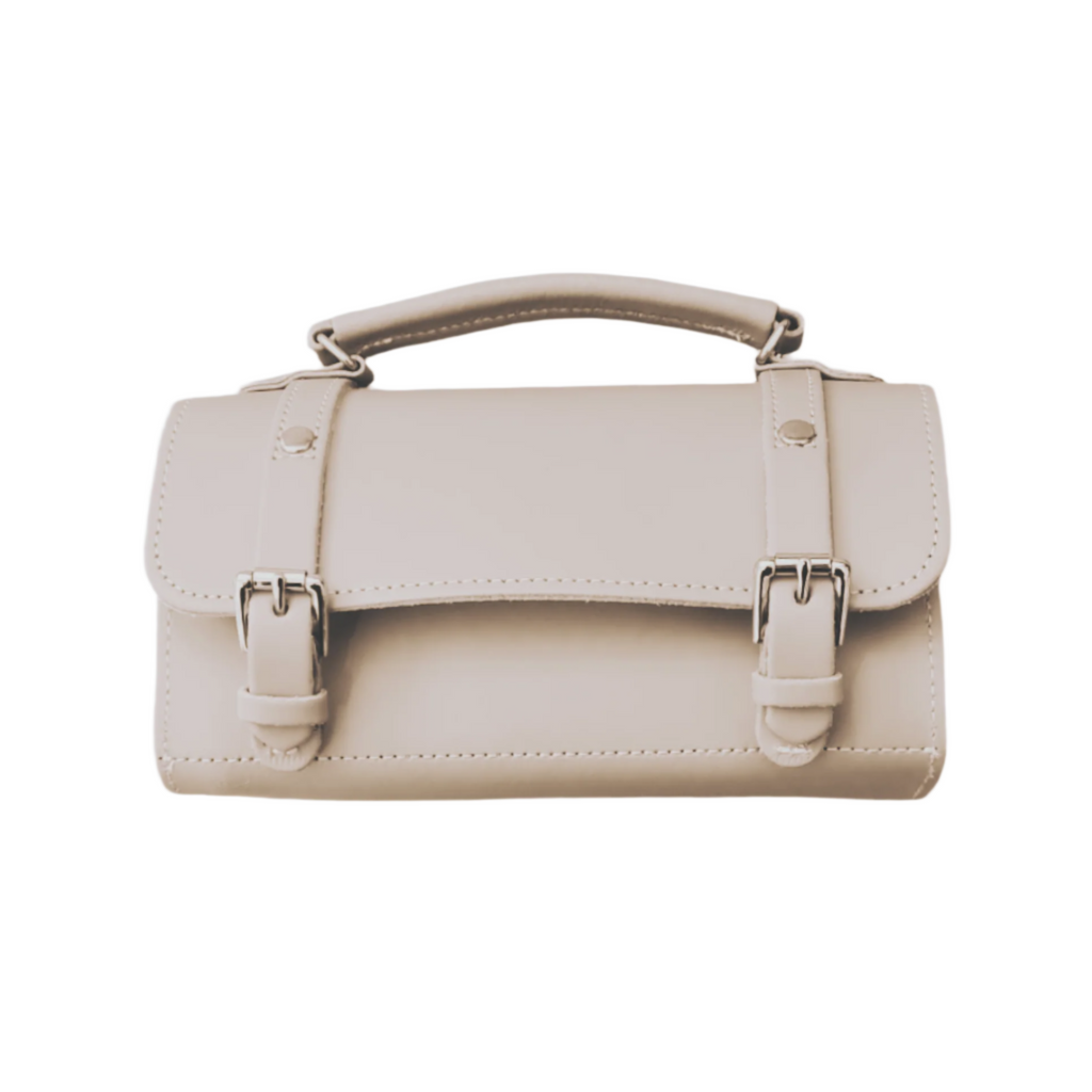 Handmade Leather Bowler Bag in Cherry Blossom - Pre-order Jan 2026 Delivery